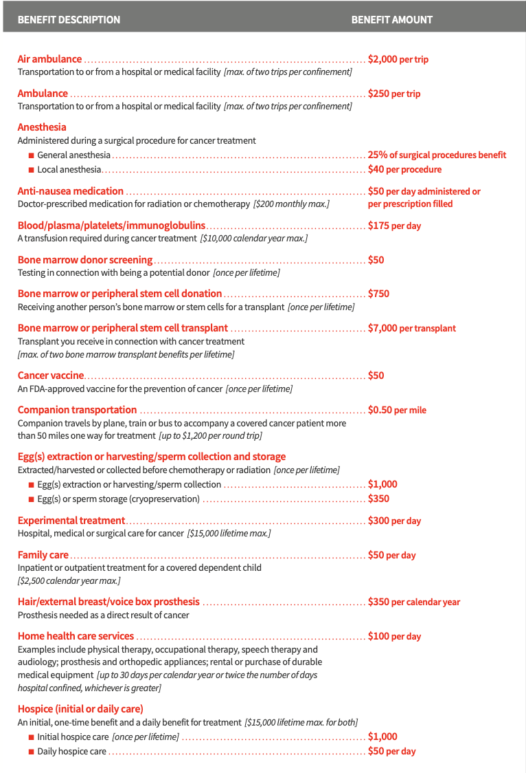 Cancer Insurance Level 3 Coverage image 1
