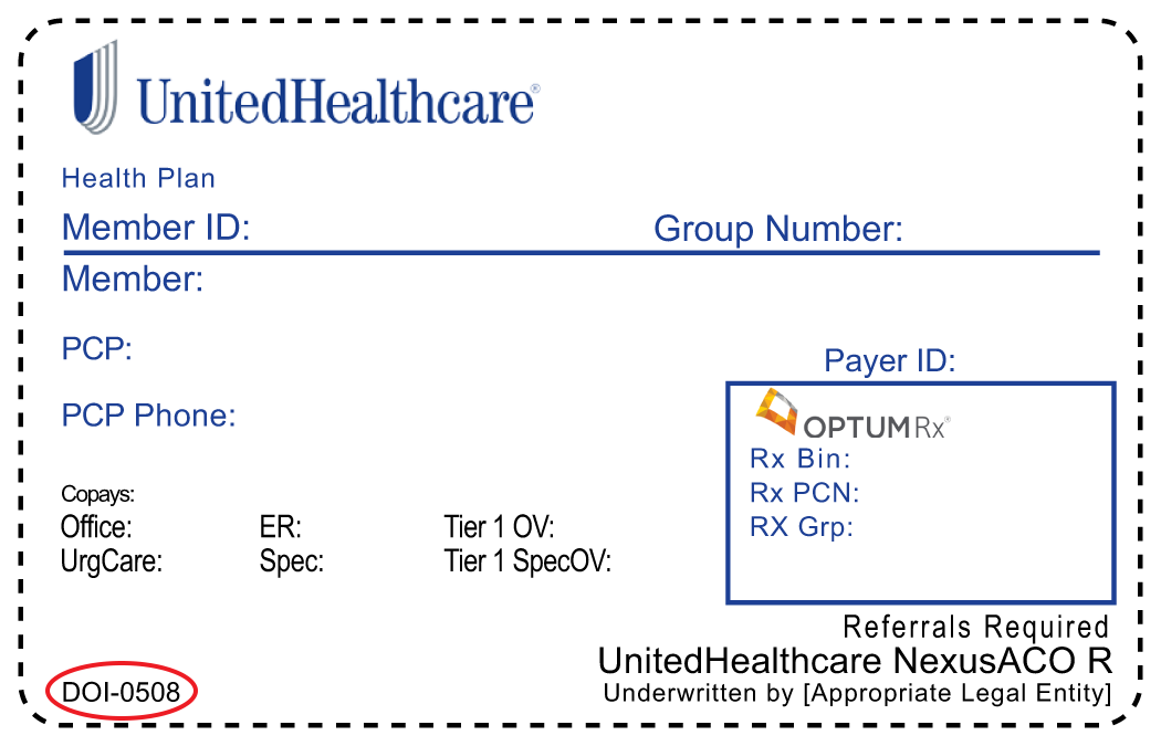 United Healthcare Insurance Card