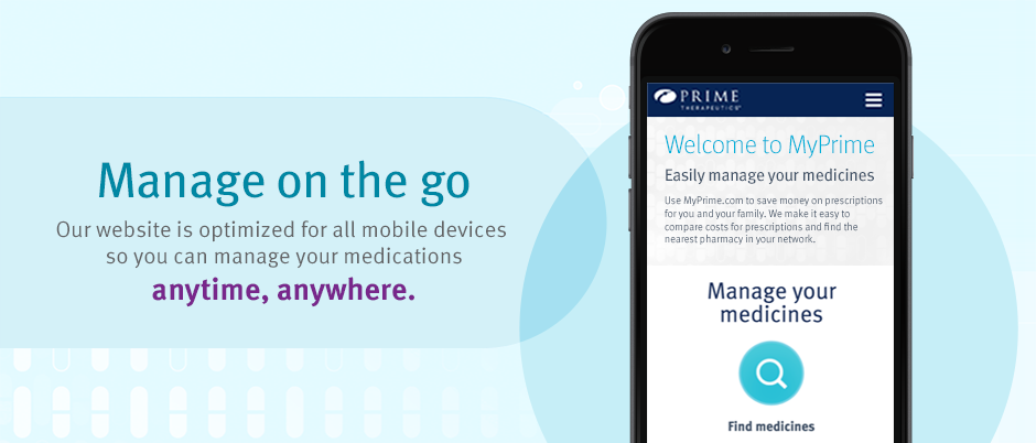Prime Therapeutics app showed on a smart phone